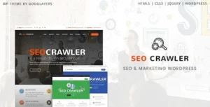 SEO Crawler v2110 - Digital Marketing Agency Social Media SEO WordPress Theme - Wholesale GPL