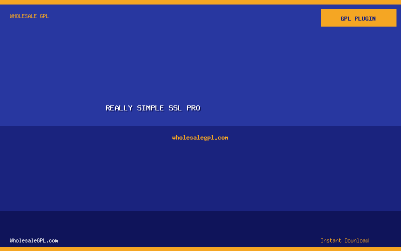 Really Simple SSL Pro - Wholesale GPL